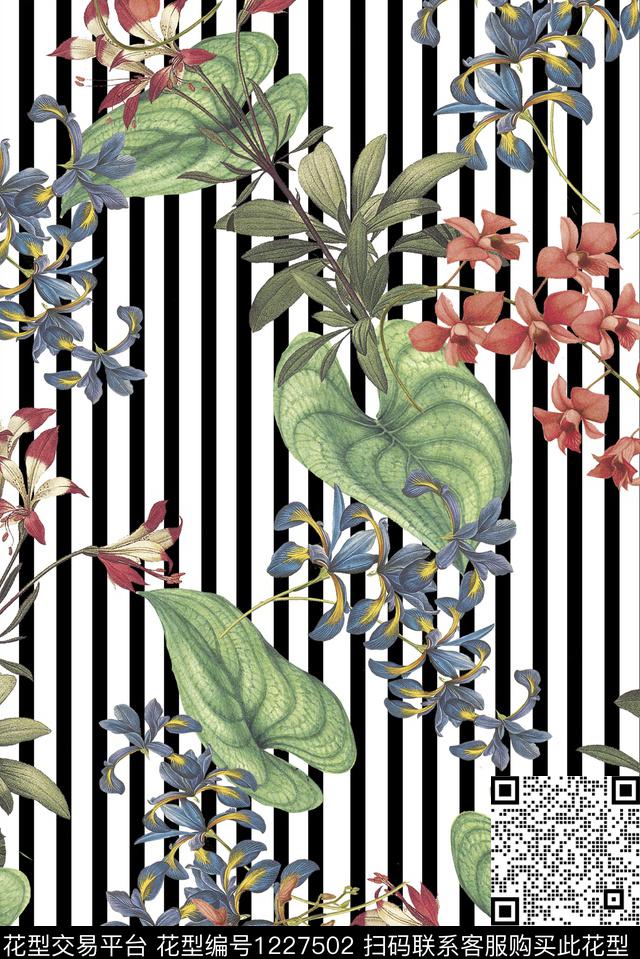 女装花卉数码华亿平台数码印花华亿平台下载（图片编号: 1227502） - 瓦栏（Walan）