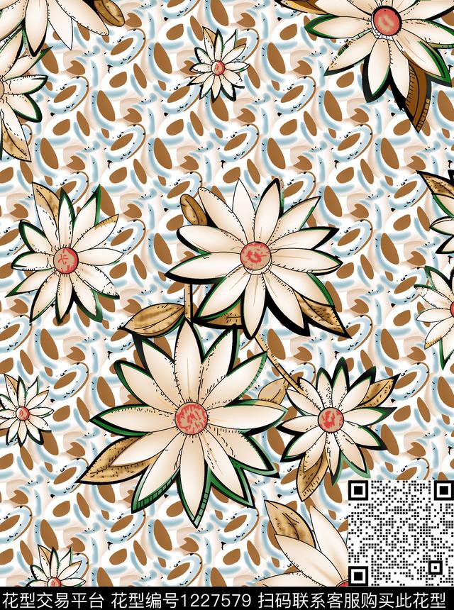 女装花卉数码华亿平台数码印花华亿平台下载（图片编号: 1227579） - 瓦栏（Walan）