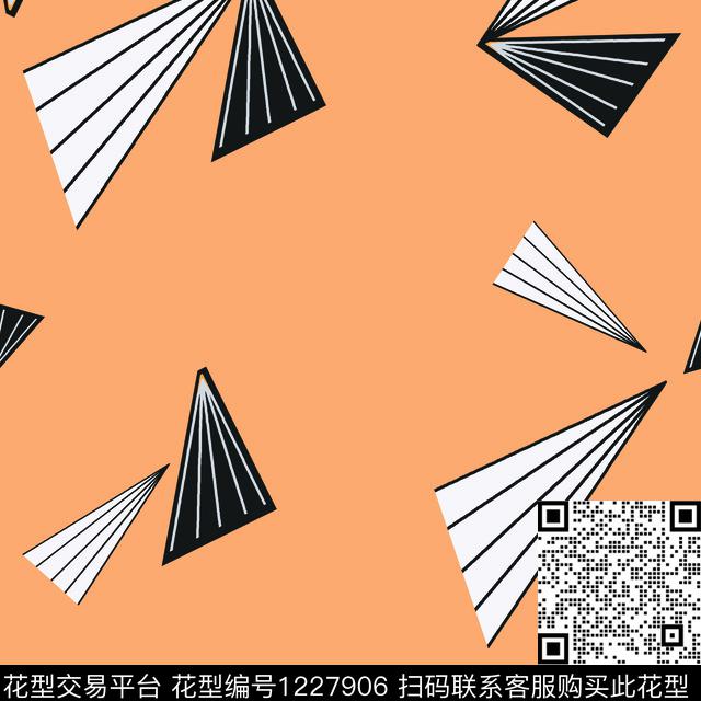 几何简约三角形传统印花华亿平台下载（图片编号: 1227906） - 瓦栏（Walan）