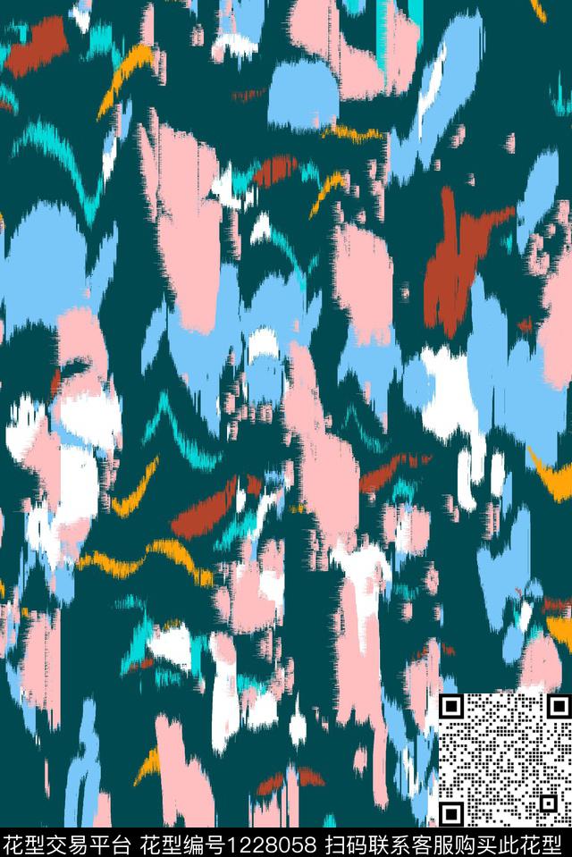 抽象大牌风传统印花华亿平台下载（图片编号: 1228058） - 瓦栏（Walan）