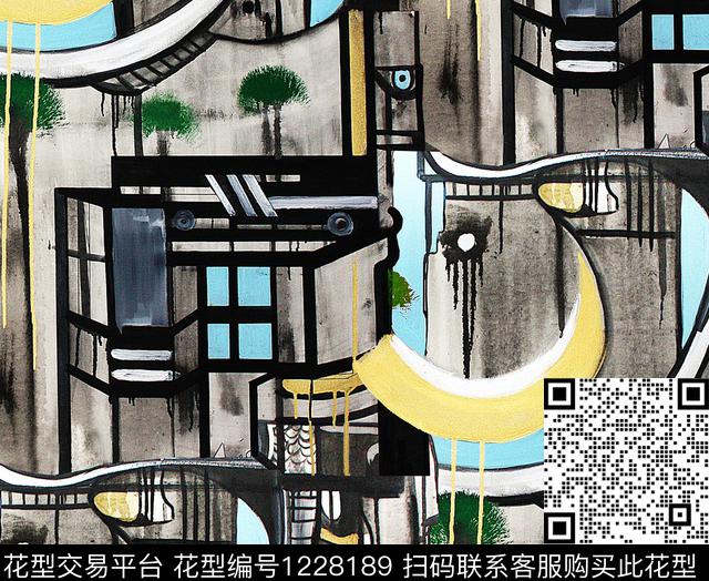 迷彩几何abstract数码印花华亿平台下载（图片编号: 1228189） - 瓦栏（Walan）