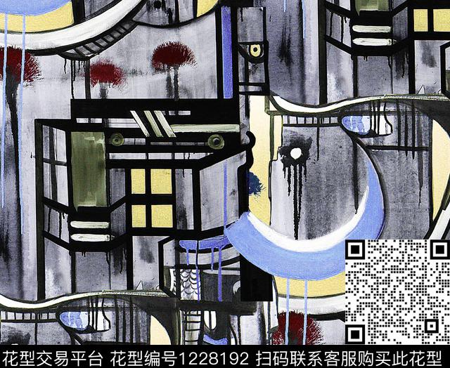 迷彩几何abstract数码印花华亿平台下载（图片编号: 1228192） - 瓦栏（Walan）