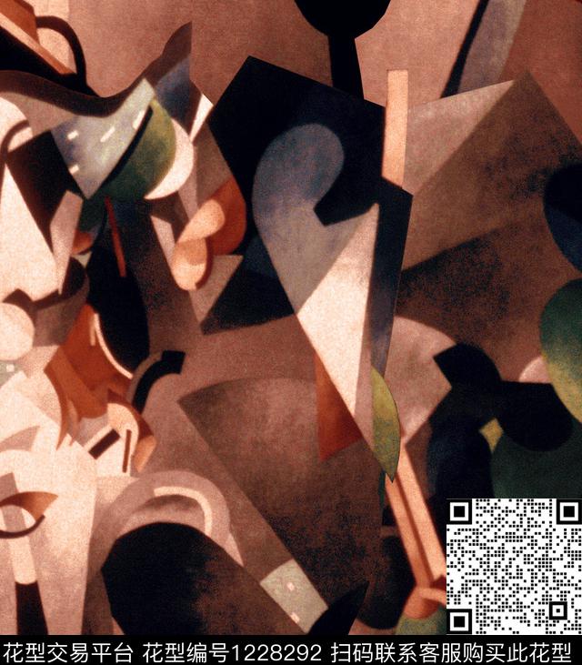 迷彩几何abstract数码印花华亿平台下载（图片编号: 1228292） - 瓦栏（Walan）