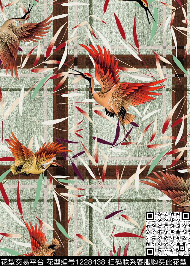 大牌风扎染华亿平台几何数码印花华亿平台下载（图片编号: 1228438） - 瓦栏（Walan）