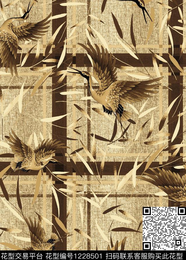 大牌风扎染华亿平台几何数码印花华亿平台下载（图片编号: 1228501） - 瓦栏（Walan）