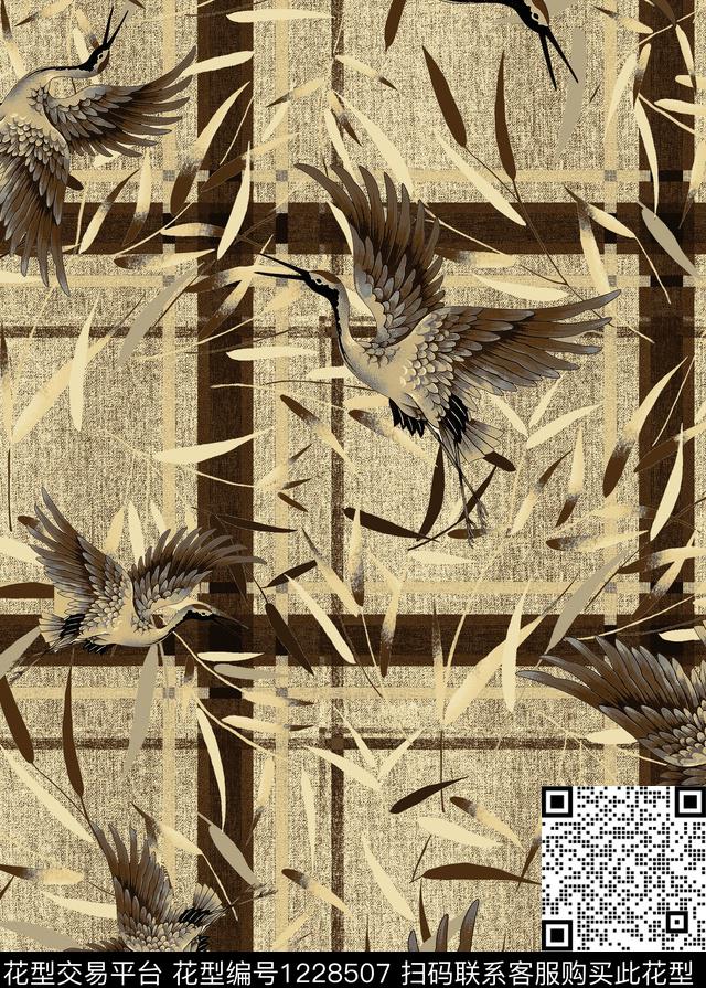 大牌风扎染华亿平台几何数码印花华亿平台下载（图片编号: 1228507） - 瓦栏（Walan）