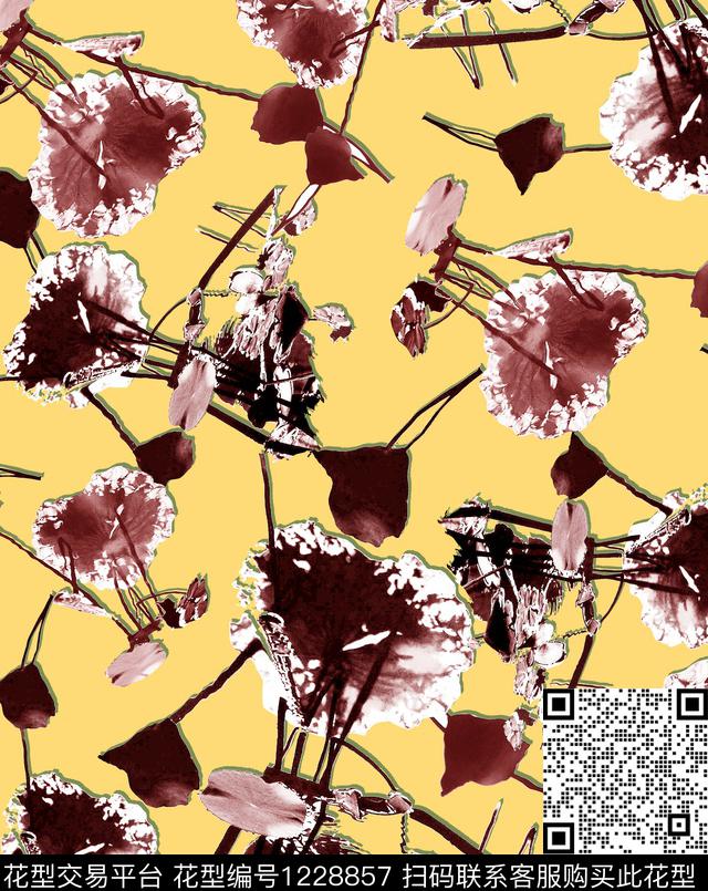 大牌风荷花Lotusleaf数码印花华亿平台下载（图片编号: 1228857） - 瓦栏（Walan）