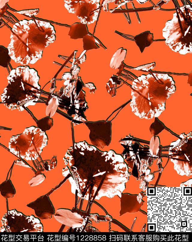 大牌风荷花Lotusleaf数码印花华亿平台下载（图片编号: 1228858） - 瓦栏（Walan）