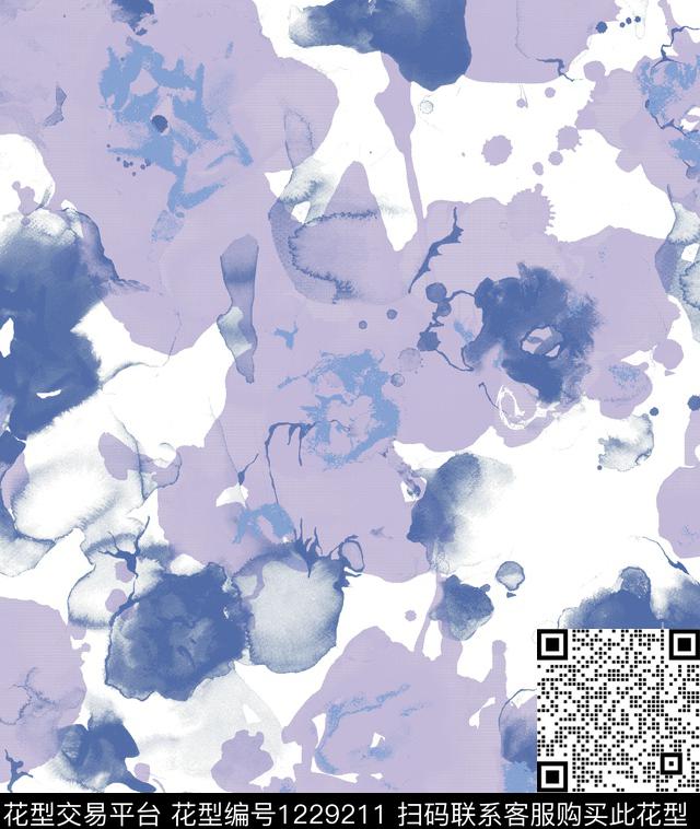 时尚绿植树叶花卉传统印花华亿平台下载（图片编号: 1229211） - 瓦栏（Walan）