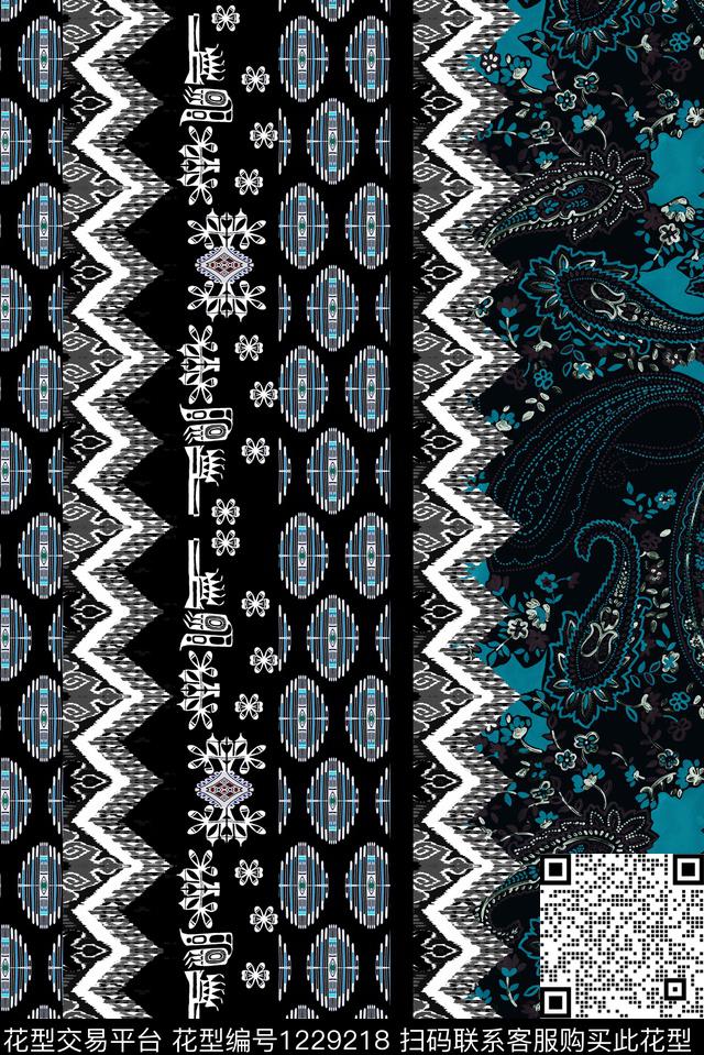小碎花民族风中老年数码印花华亿平台下载（图片编号: 1229218） - 瓦栏（Walan）