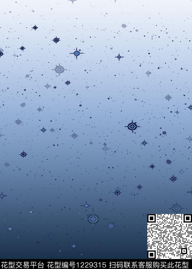 星空大牌风渐变数码印花华亿平台下载（图片编号: 1229315） - 瓦栏（Walan）