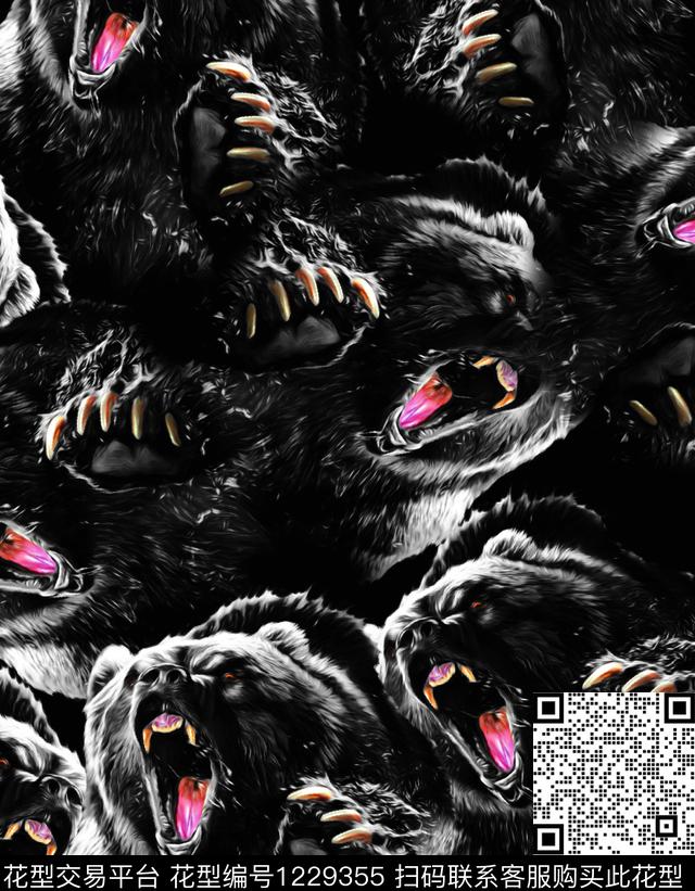 大牌风男装潮牌数码印花华亿平台下载（图片编号: 1229355） - 瓦栏（Walan）