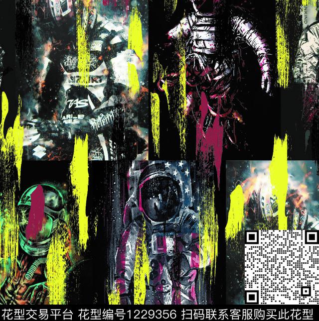 大牌风男装潮牌数码印花华亿平台下载（图片编号: 1229356） - 瓦栏（Walan）