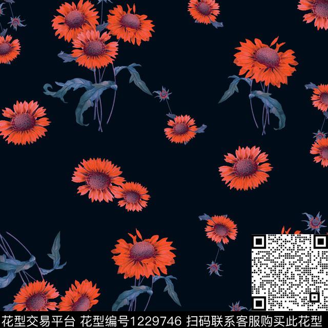 大牌风淑女小碎花数码印花华亿平台下载（图片编号: 1229746） - 瓦栏（Walan）