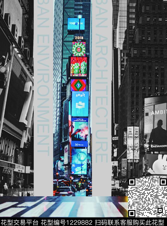 大牌风几何男装数码印花华亿平台下载（图片编号: 1229882） - 瓦栏（Walan）