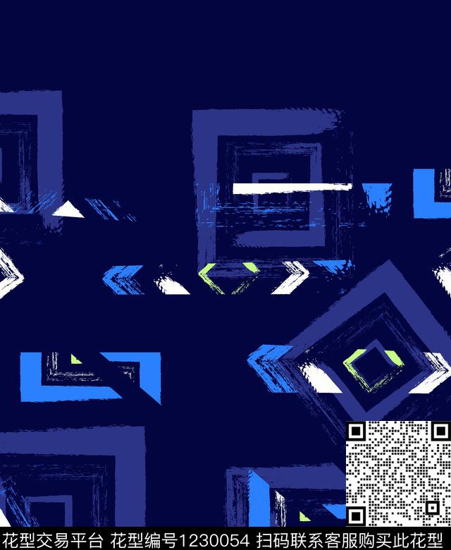 泳裤蓝色系列菱形的活动传统印花华亿平台下载（图片编号: 1230054） - 瓦栏（Walan）