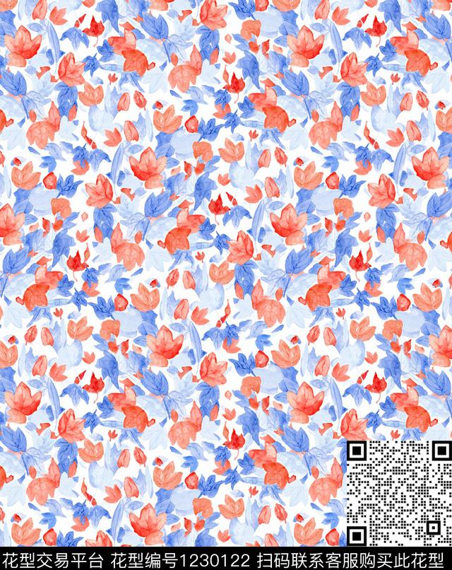 小碎花签字笔2020新品数码印花华亿平台下载（图片编号: 1230122） - 瓦栏（Walan）