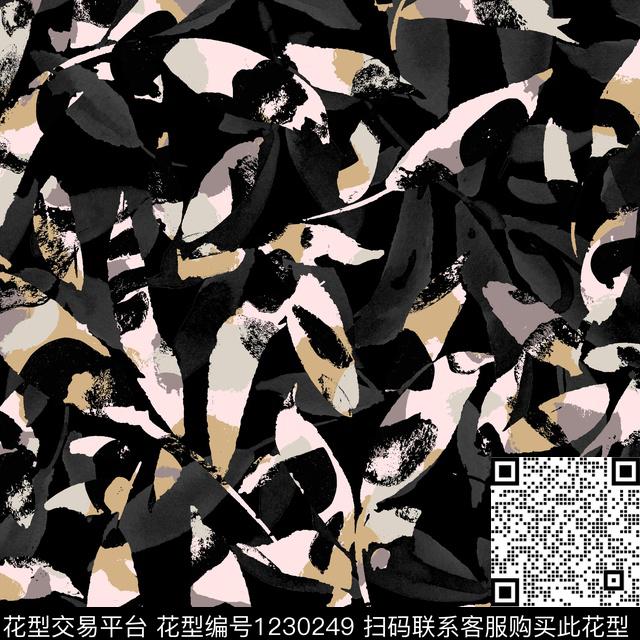 大牌风抽象潮牌数码印花华亿平台下载（图片编号: 1230249） - 瓦栏（Walan）