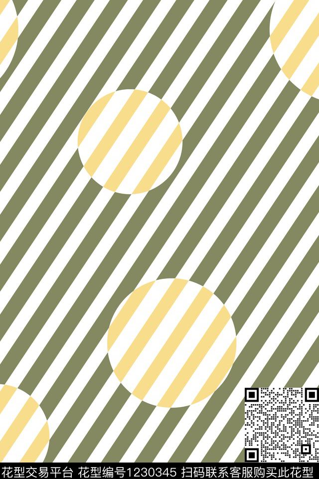 线条几何波点传统印花华亿平台下载（图片编号: 1230345） - 瓦栏（Walan）