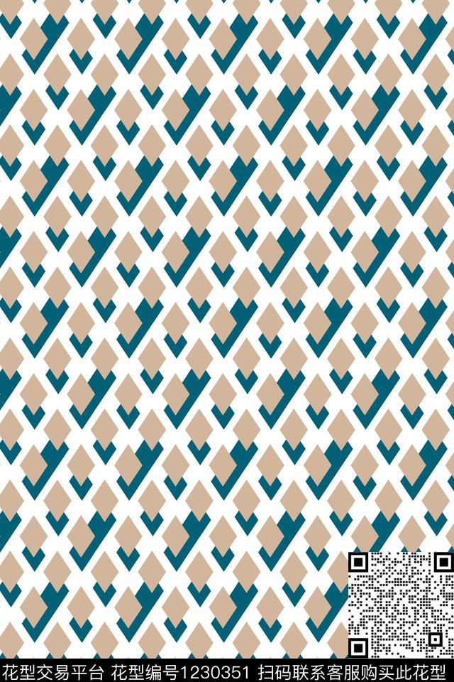 几何传统华亿平台女装传统印花华亿平台下载（图片编号: 1230351） - 瓦栏（Walan）