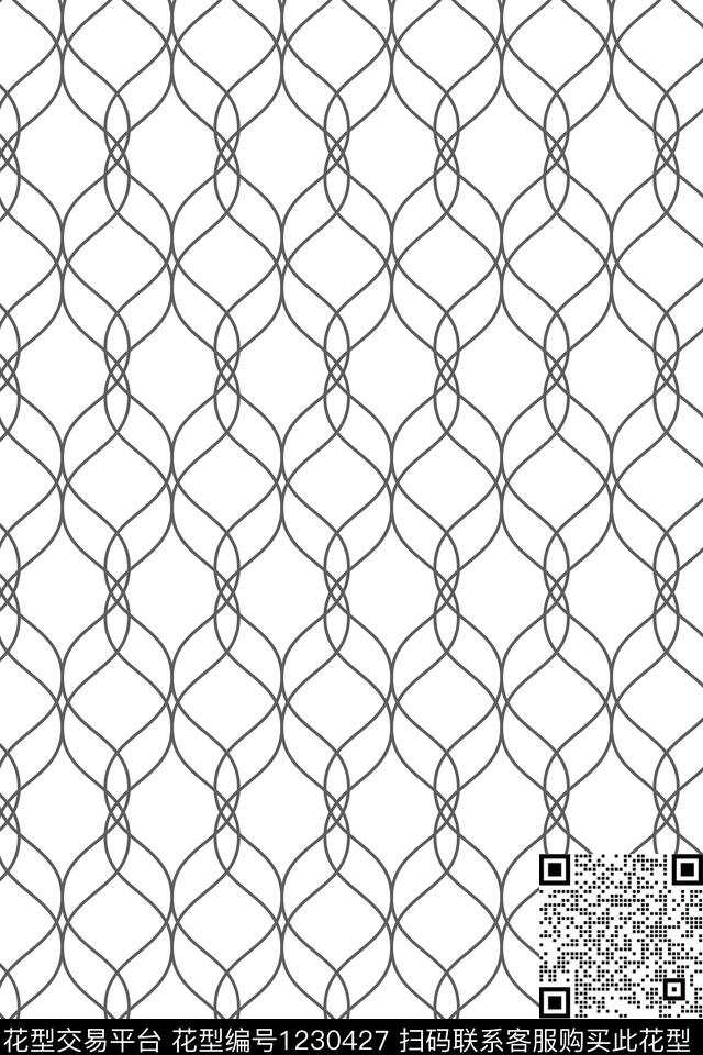 线条几何传统华亿平台传统印花华亿平台下载（图片编号: 1230427） - 瓦栏（Walan）