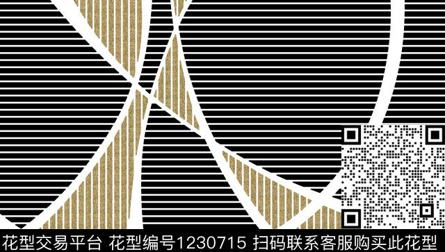 欧美几何线条数码印花华亿平台下载（图片编号: 1230715） - 瓦栏（Walan）