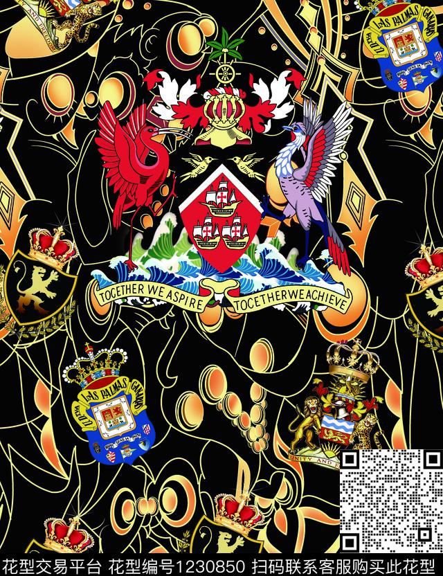 大牌风男装数码华亿平台数码印花华亿平台下载（图片编号: 1230850） - 瓦栏（Walan）