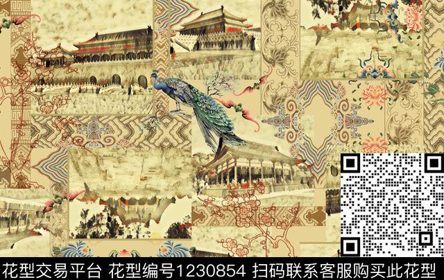 民族风大牌风休闲数码印花华亿平台下载（图片编号: 1230854） - 瓦栏（Walan）