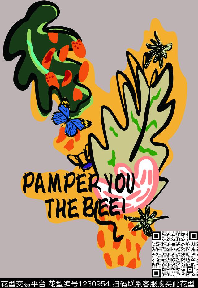 字母绣花华亿平台花卉传统印花华亿平台下载（图片编号: 1230954） - 瓦栏（Walan）