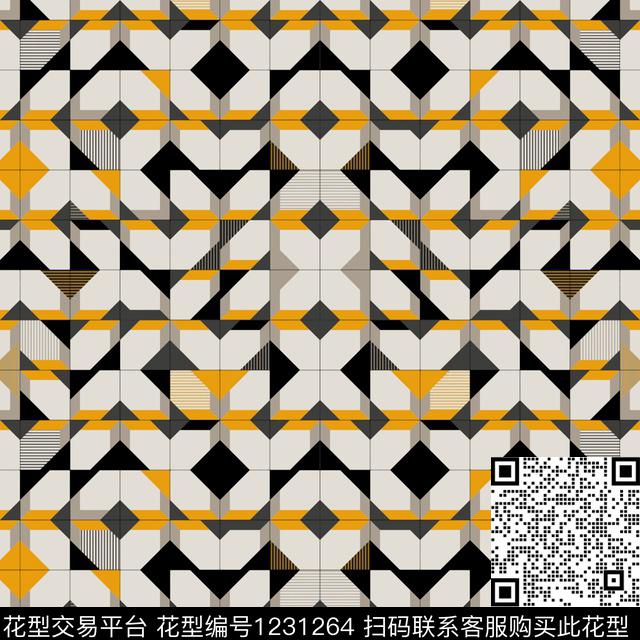 几何男装潮牌数码印花华亿平台下载（图片编号: 1231264） - 瓦栏（Walan）