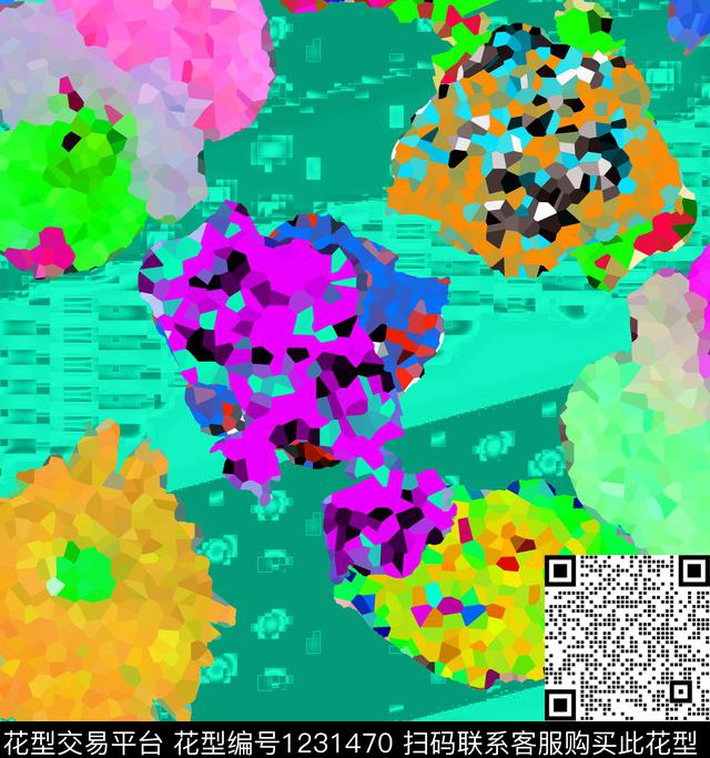 迷彩抽象颜色数码印花华亿平台下载（图片编号: 1231470） - 瓦栏（Walan）