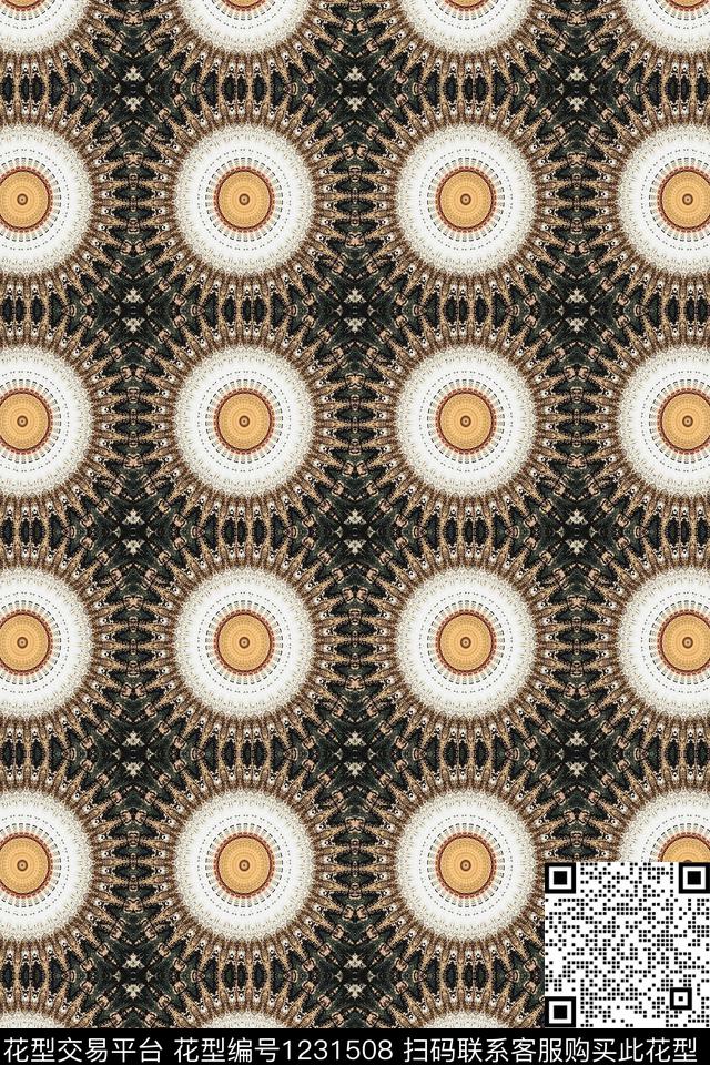 大牌风复古特别数码印花华亿平台下载（图片编号: 1231508） - 瓦栏（Walan）