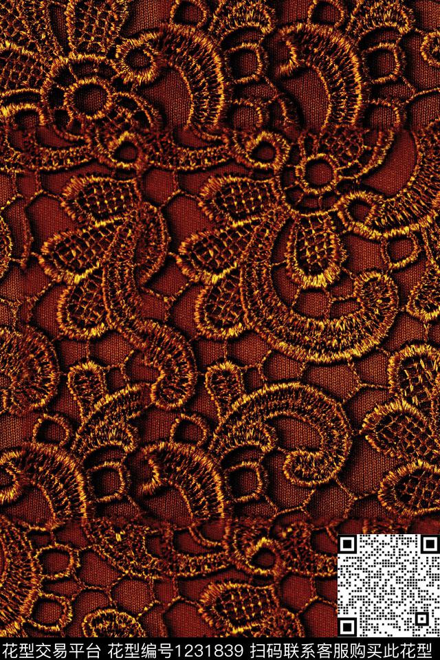 抽象复古中老年数码印花华亿平台下载（图片编号: 1231839） - 瓦栏（Walan）