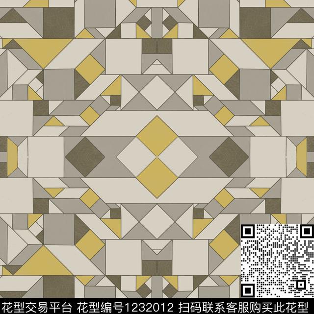 几何男装潮牌数码印花华亿平台下载（图片编号: 1232012） - 瓦栏（Walan）