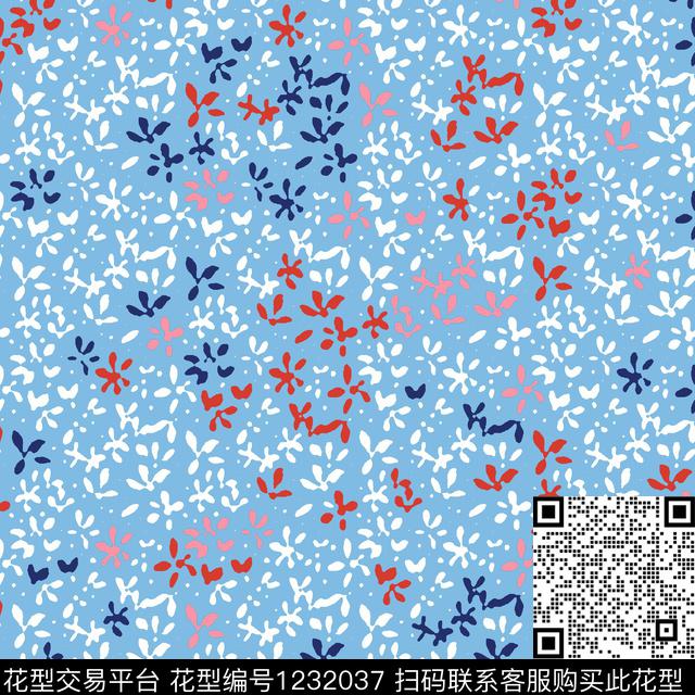 时尚绿植树叶花卉传统印花华亿平台下载（图片编号: 1232037） - 瓦栏（Walan）