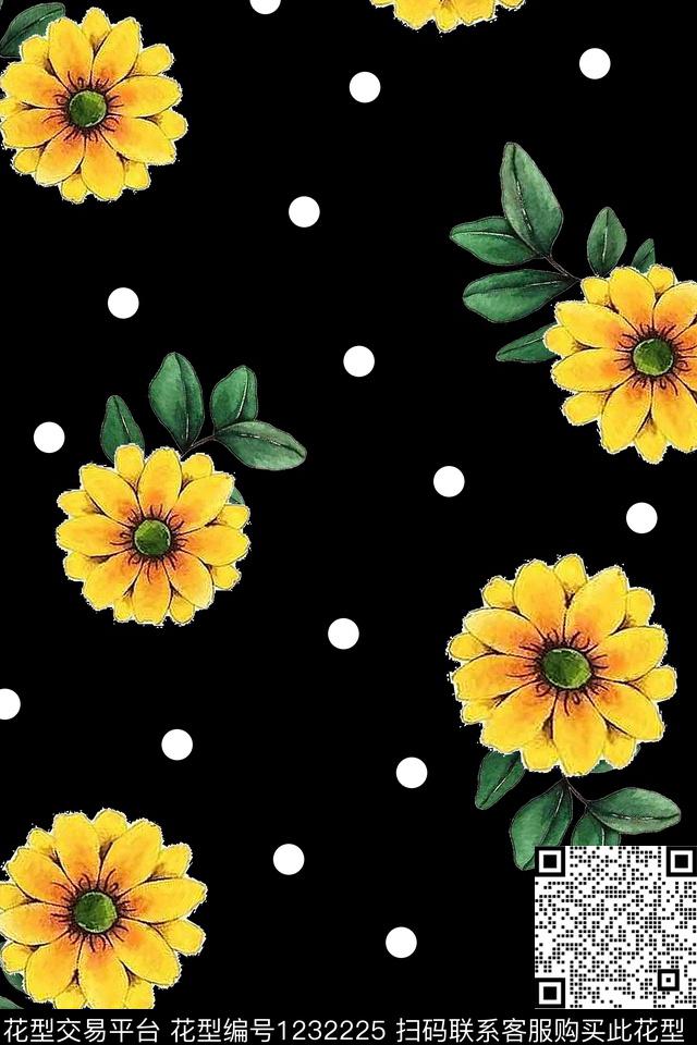 大牌风女装花卉数码印花华亿平台下载（图片编号: 1232225） - 瓦栏（Walan）