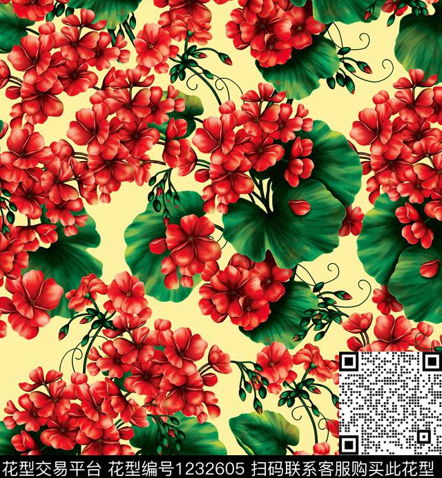 百合大牌风小碎花数码印花华亿平台下载（图片编号: 1232605） - 瓦栏（Walan）