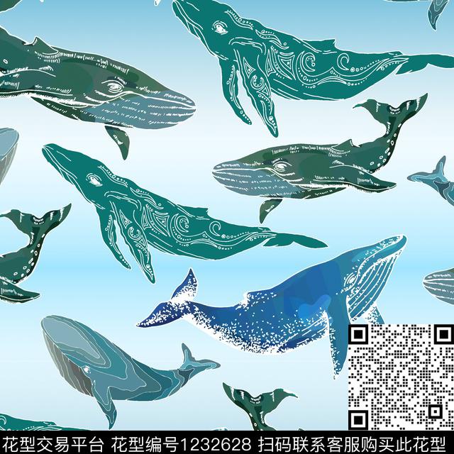 海鱼传统印花华亿平台下载（图片编号: 1232628） - 瓦栏（Walan）