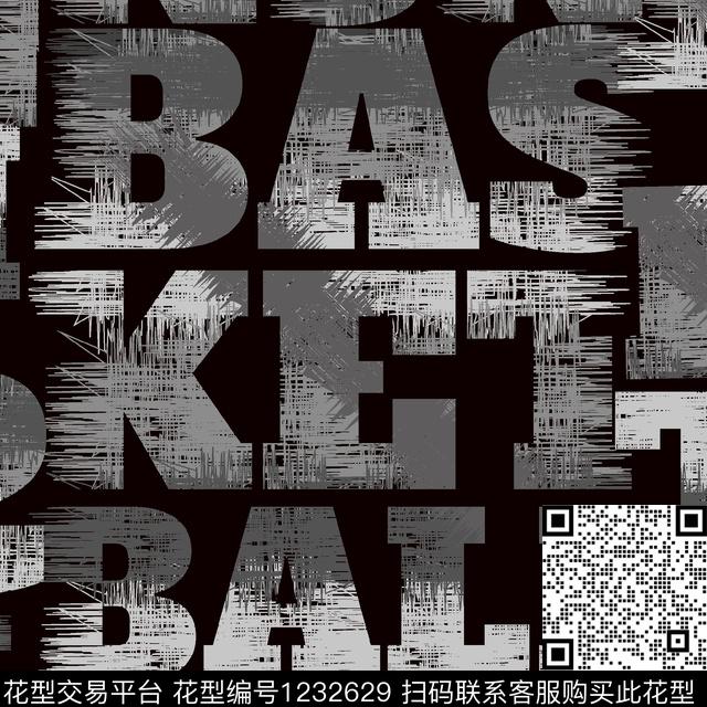 字母系列传统印花华亿平台下载（图片编号: 1232629） - 瓦栏（Walan）