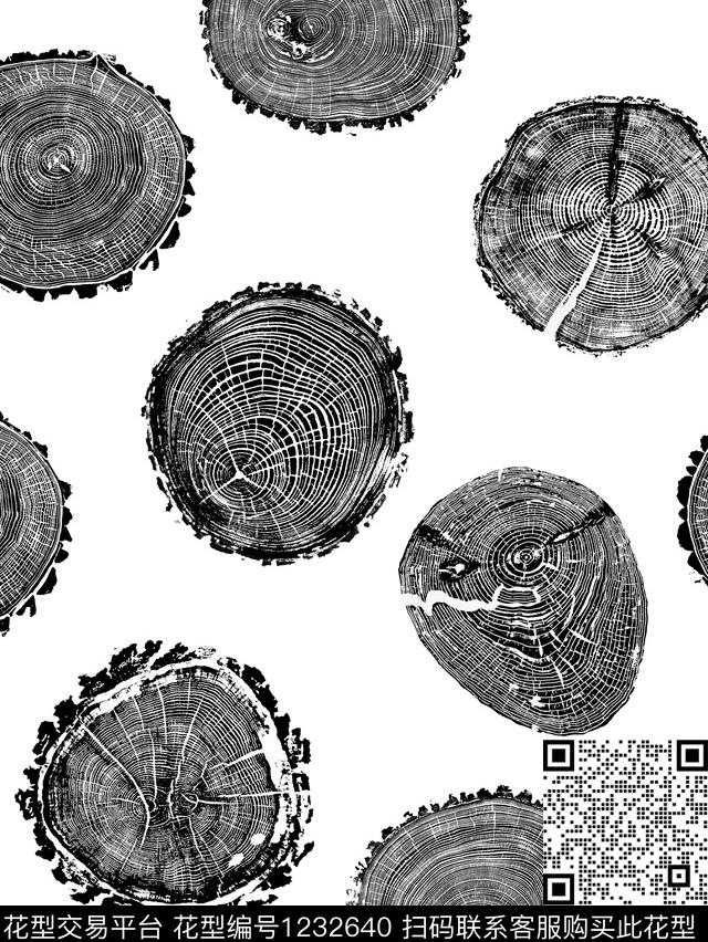 大牌风树轮树数码印花华亿平台下载（图片编号: 1232640） - 瓦栏（Walan）