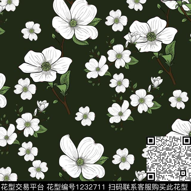 女装紫薇花花卉传统印花华亿平台下载（图片编号: 1232711） - 瓦栏（Walan）