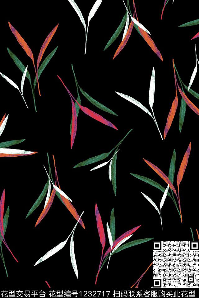 休闲大牌风抽象数码印花华亿平台下载（图片编号: 1232717） - 瓦栏（Walan）