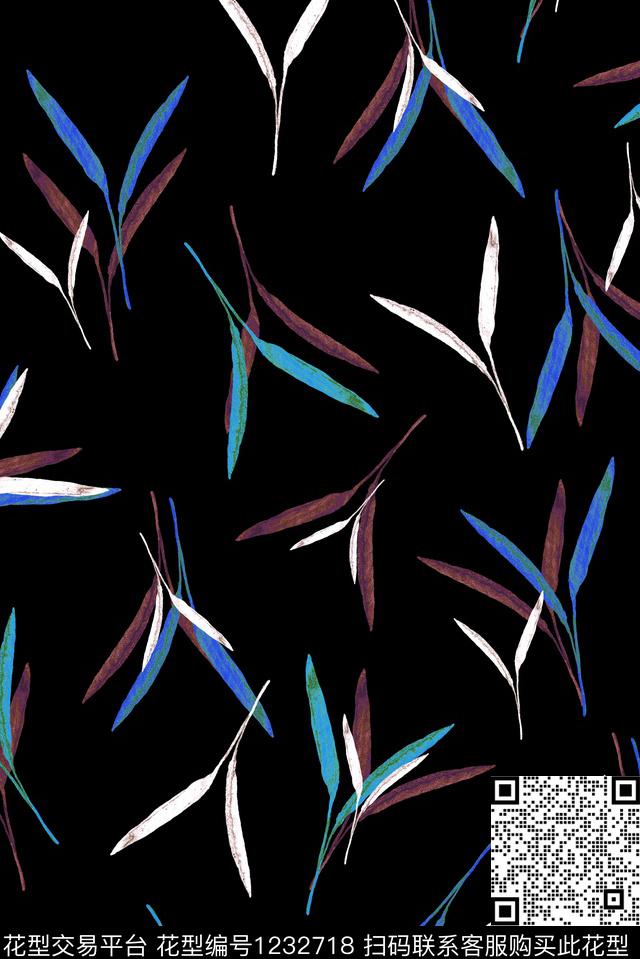 休闲大牌风抽象数码印花华亿平台下载（图片编号: 1232718） - 瓦栏（Walan）
