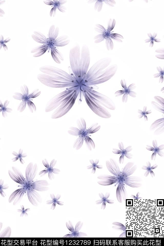 植物抽象男装休闲花卉数码印花华亿平台下载（图片编号: 1232789） - 瓦栏（Walan）