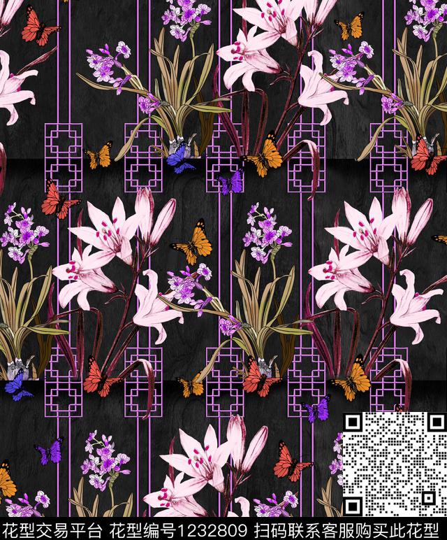 时尚数码华亿平台民族风数码印花华亿平台下载（图片编号: 1232809） - 瓦栏（Walan）