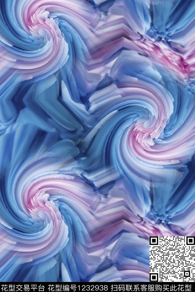 肌理旋涡旋转数码印花华亿平台下载（图片编号: 1232938） - 瓦栏（Walan）