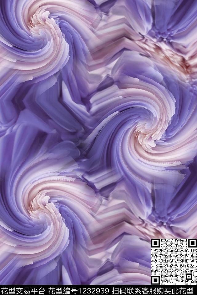 肌理旋涡旋转数码印花华亿平台下载（图片编号: 1232939） - 瓦栏（Walan）