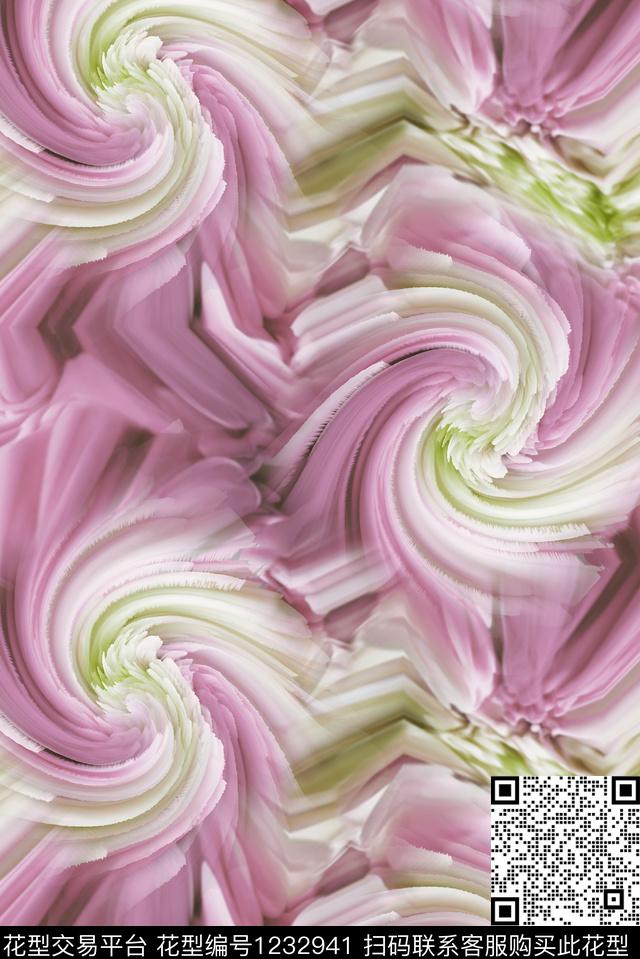 肌理旋涡旋转数码印花华亿平台下载（图片编号: 1232941） - 瓦栏（Walan）