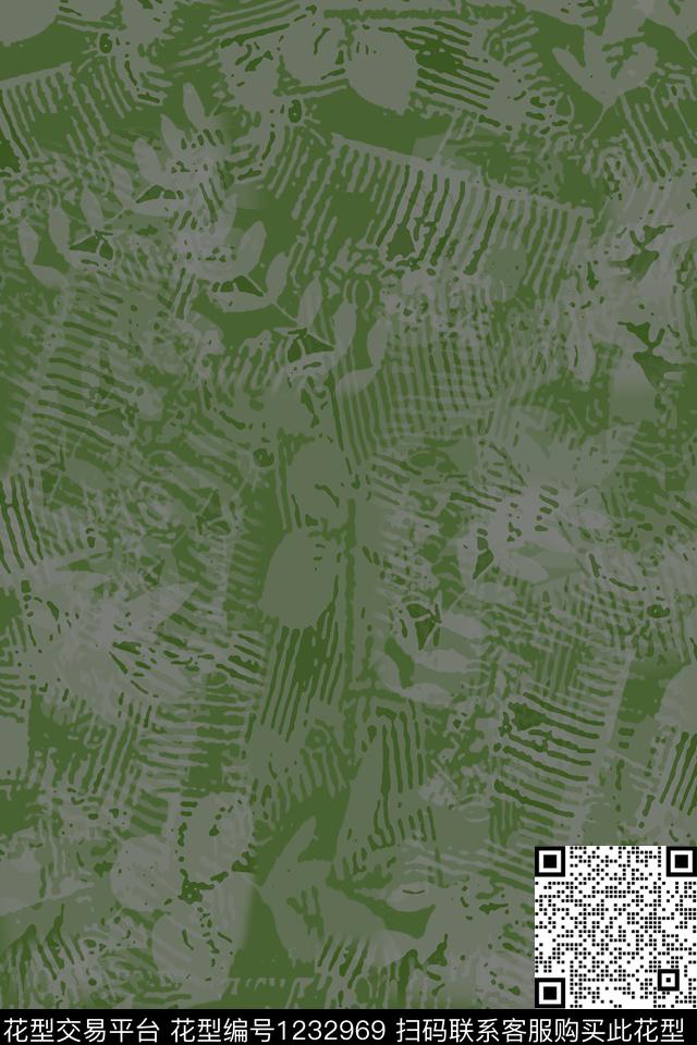 男装休闲花卉迷彩图案植物数码印花华亿平台下载（图片编号: 1232969） - 瓦栏（Walan）