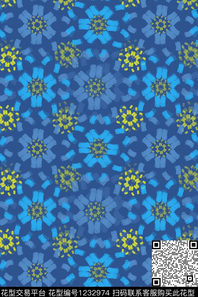 植物男装休闲花卉渐变色彩数码印花华亿平台下载（图片编号: 1232974） - 瓦栏（Walan）